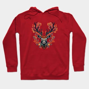 Blue Christmas Deer Hoodie